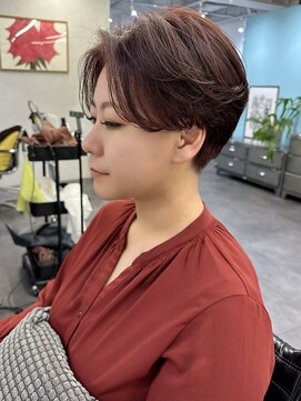 オウル(Owll) 【Owll】石田学史ワインレッド20代30代40代刈り上げショート