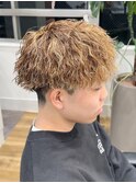 ブラウンゴールドメッシュツイスパ