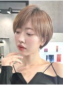 30代40代大人女性/前髪ありショートボブ/ショートヘア/髪質改善