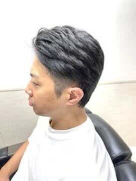 ヨシザワインク プレミアム 築地店(YOSHIZAWA Inc. PREMIUM) ツーブロックショートナチュラルバックスタイル