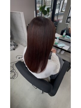 エン 久安(en.) 艶ロング×ローズブラウン｜30代40代50代に人気の大人色