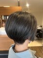 ノブレ 備中高松店(Noble)&nbsp;ショートスタイル骨格に合わせ、グレーカラーで白髪ボカシ