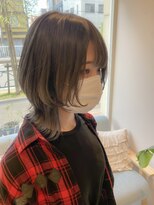ロンドリゼル 札幌(Lond RiseL)&nbsp;オリーブグレー/ウルフ/ボブマロンベージュ/レイヤーカット/小顔