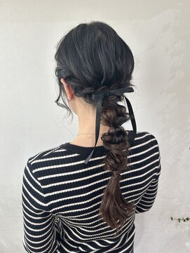 ゼスト 中野店(ZEST) 【ZEST中野/Hikaru】ふわふわ編みおろしアレンジ