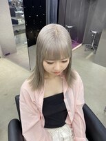 ペレ 栄店(PELE)&nbsp;イメチェン/ホワイトブロンド/外ハネボブ/美髪/栄