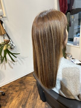 ハイライトカラーの褪色