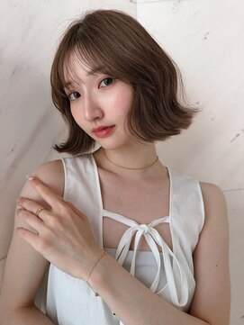 サイン 表参道(SIGN) 顔周りミディアムレイヤーカットレイヤーボブタッセルボブ表参道
