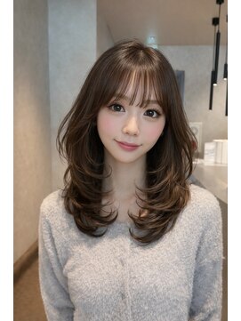 アスター 天神大名店(Aster) 似合わせカット/ミディアムレイヤーカット／大人ガーリー／福岡