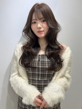 アクシス 栄店(`AXIS) Olive beige × layer cut