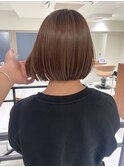 ハイライト白髪染め白髪ぼかしショートボブレイヤー40代横浜関内