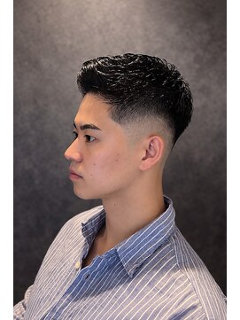ワンワンオー バーバーショップ 長浜店(@110 BARBER SHOP) ショート×ハイフェードで創る、都会的なスポーティースタイル