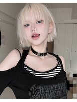 アリー 原宿(ALLY)&nbsp;ハッシュカットシャギーウルフレイヤーカットエクステレイヤー