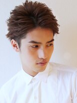 アフロート ディル(AFLOAT D'L)&nbsp;七三オールバック　ツイストパーマ　ビジネス　かき上げヘア