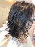 *+aimerが叶える...インナーカラー×ミディアムボブ*
