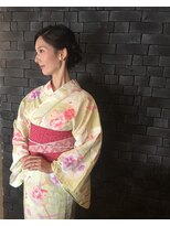 スリーピース(3Piece) 浴衣 結婚式 お呼ばれ ヘアセット