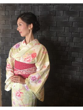 浴衣 結婚式 お呼ばれ ヘアセット