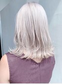 ホワイトブロンド_フリンジウェーブセシルカット_ba301882