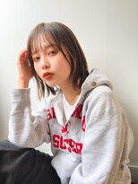 ネイヴィル オモテサンドウ(navile omotesando) ☆外ハネボブインナーカラーホワイトベージュ☆