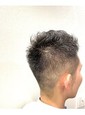 ビジカジ爽やかショートアップバングスタイル