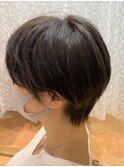 束感ショート,ダークアッシュ,モードヘア,イメチェン/草加駅東口