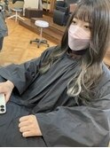 大人可愛いイメチェンモードヘアダークアッシュチェリーブラウン