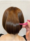 丸みショート×ツヤ髪/髪質改善うるツヤショートボブ