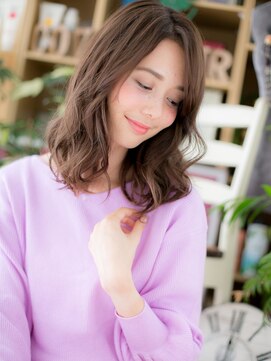 カバーヘア ブリス 戸田公園西口店(COVER HAIR bliss) バレイヤージュ外国人風抜け感セミディc5戸田公園20代30代40代