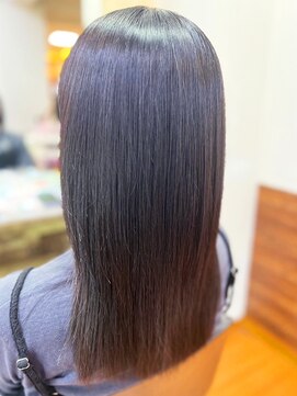 アークスヘアー 20代30代40代髪質改善カラーショコラアッシュ艶感ストレート