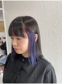 エアリーボブ美髪ケアブリーチラベンダーカラー練馬所沢韓国