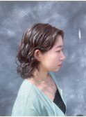 パーマで作る、ウェーブ スタイル