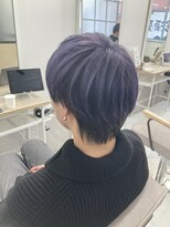 ミエル ヘア 新宿(miel hair) 紫カラー