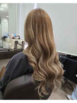 グランディールヘアデザイン(grandir hairdesign) プルエクステ/ブラウンベージュ/ハイライト/千葉