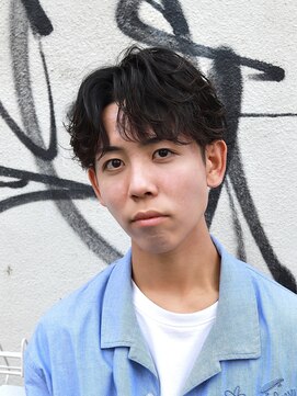 メンズフィール 心斎橋(MEN'S FEEL) フェザーショート　フェザーパーマ　コンマバング