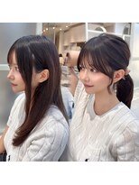 アフロートリノ(AFLOAT Leino)&nbsp;顔まわりbefore after 薄めの顔まわり