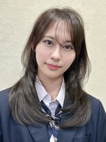 アンカーバイナチュラル(anchor by natural)&nbsp;韓国風/レイヤー/小顔/前髪カット/髪質改善/グレージュ/透明感