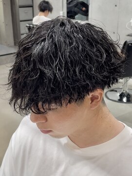 ブルニール 心斎橋(BLEUNIR) 波巻きスパイラルパーマツイストスパイラルパーマメンズマッシュ