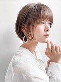 小顔ショートボブハイライトカラー大人ショートカット白髪ぼかし