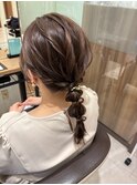 ヘアセット/セット/ヘアアレンジ/編み込み/発表会/結婚式/2次会