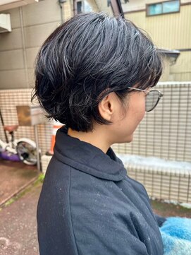 美容室ヒラトヤ 仙北店 30代40代50代黒髪暗髪大人ナチュラルショートボブ