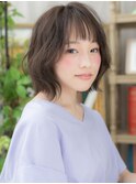 ■アッシュブラックフレンチガーリーくびれボブ308戸頭20代30代