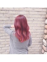 ブリーチ ラボ エーアイ 原宿店(BLEACH LABO Ai)&nbsp;ダブルカラーピンクカラー透明感ロング