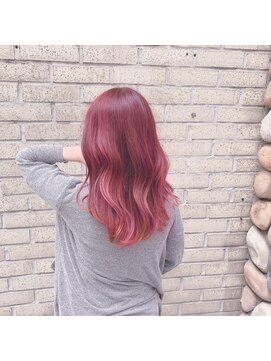 ブリーチ ラボ エーアイ 原宿店(BLEACH LABO Ai) ダブルカラーピンクカラー透明感ロング