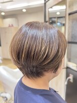 シュヴー 築地(CHEVEUX)&nbsp;明るい白髪染め/白髪ぼかし/丸みショート/40代/50代/60代/
