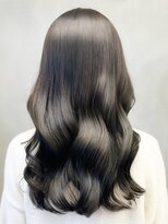 アース 戸塚店(HAIR&MAKE EARTH)&nbsp;透明感♪髪質改善カラー小顔艶感セミロング暗色アッシュカラー
