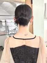 ヒビヲ 横浜西口店(HIBIO) カチモリ韓国ヘアセット結婚式アレンジタイトヘアお呼ばれヘア