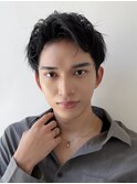 ビジネスショート刈り上げアップバング 20代30代40代