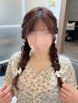 ルウ いわき泉店(Ruu)&nbsp;編み込みヘアアレンジ