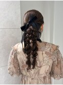 横浜駅/ヘアセット/ヘアメ/ヘアアレンジ/お呼ばれ/編みおろし