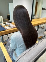 ルイス 宝塚(Luis)&nbsp;上野スモーキーグレージュ艶感ストレートロング