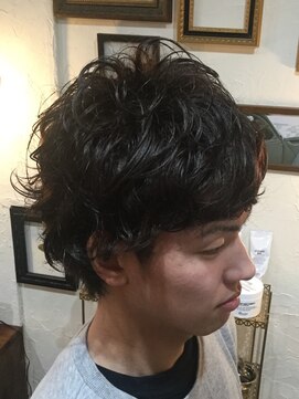デュエルヘアー グルーミングショップ(DWELL HAIR. GROOMING SHOP) パーマ/スパイラル×レイヤースタイル